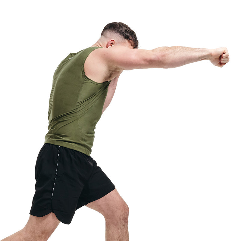 RDX M1 Men Sweat Vest Without Zipper REACH OEKO TEX 100 Certified#color_army-green