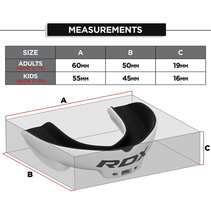 RDX 3w Mouth Guard#color_whiteblack
