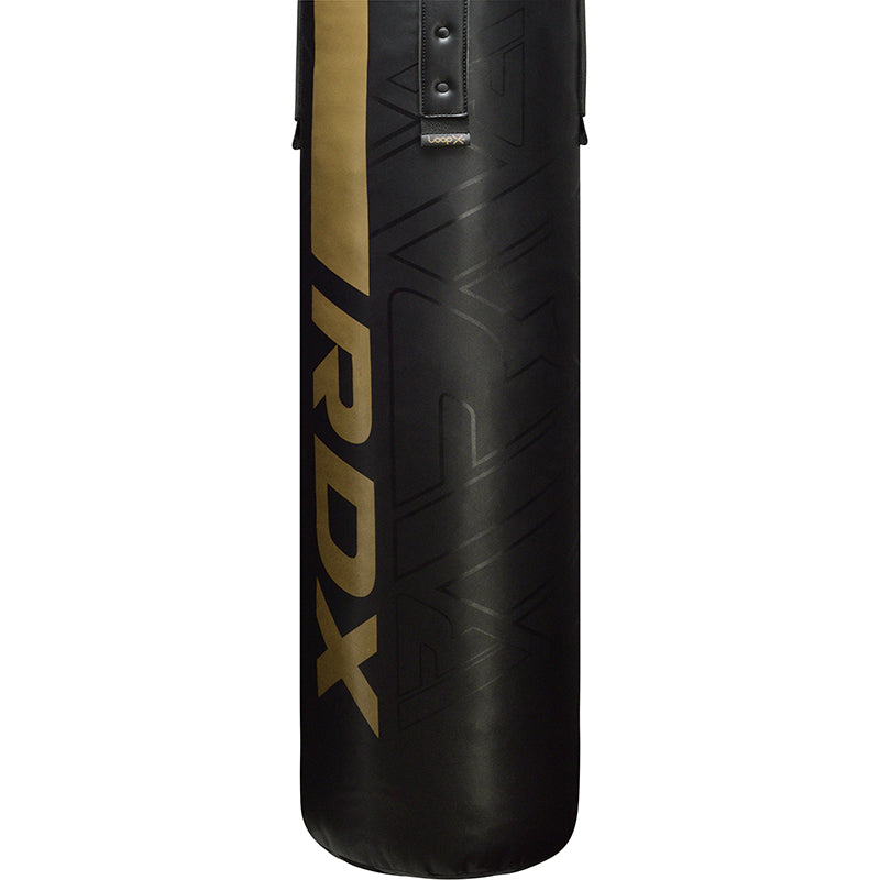 RDX F6 4ft 5ft 2-in-1 KARA Training Punching Bag Set#color_golden