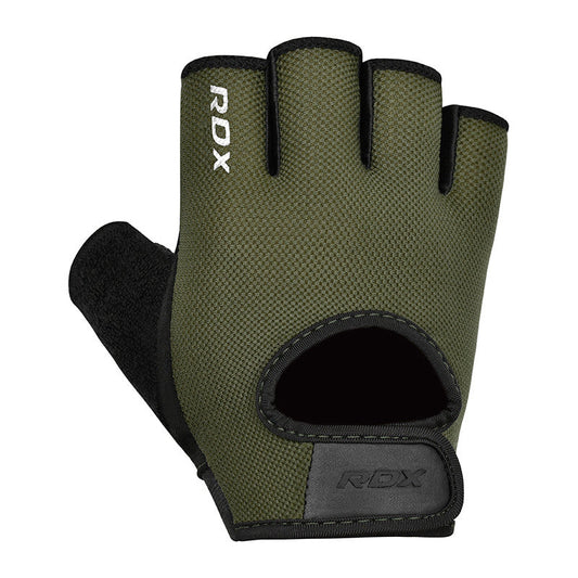 GYM WEIGHT LIFTING GLOVES T1#color_army-green