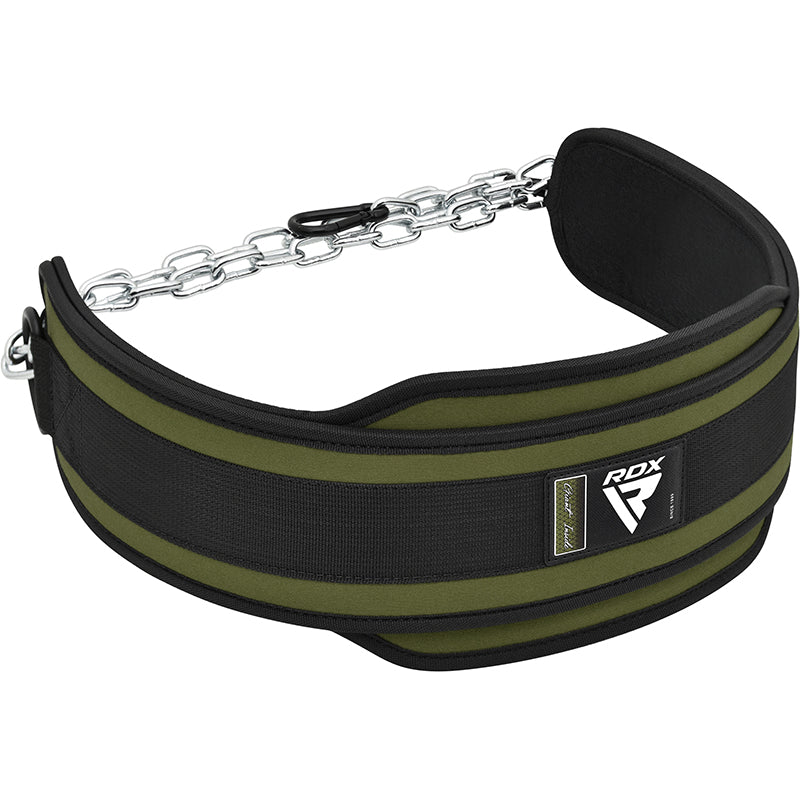 T7 Weight Training Dipping Belt Chain#color_armygreen