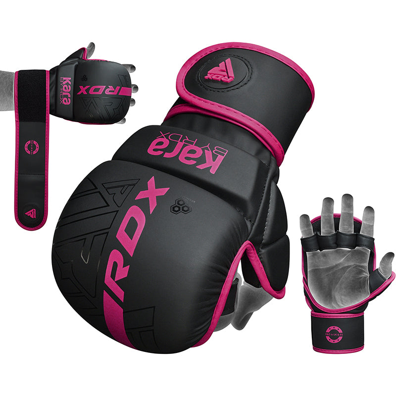 RDX F6 KARA MMA Sparring Gloves#color_pink