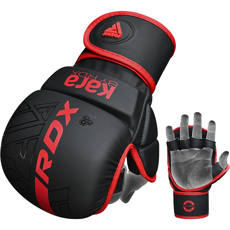 RDX F6 KARA MMA Sparring Gloves#color_red