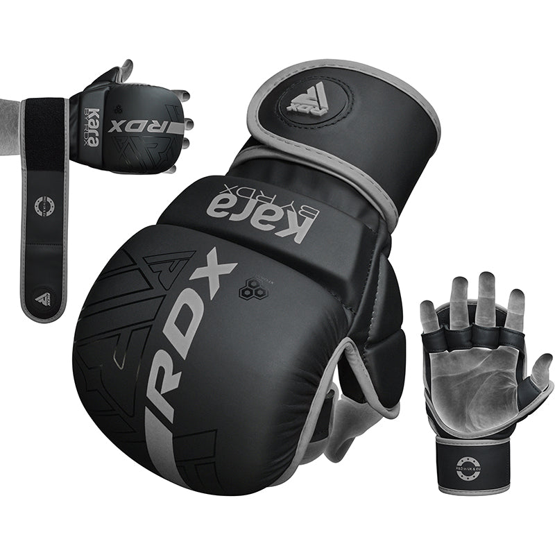 RDX F6 KARA MMA Sparring Gloves#color_silver