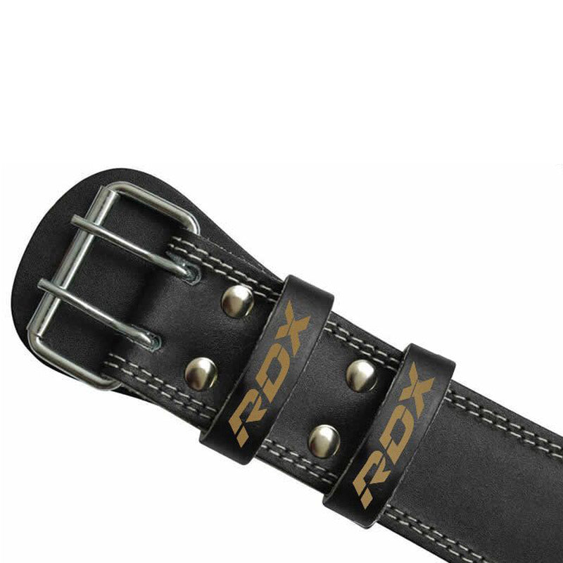 RDX 6R 6 Inch Leather Black Gym Belt#color_blackgolden
