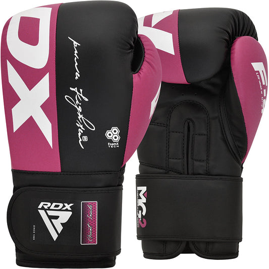 RDX F4 Boxing Sparring Gloves Hook & Loop#color_pink