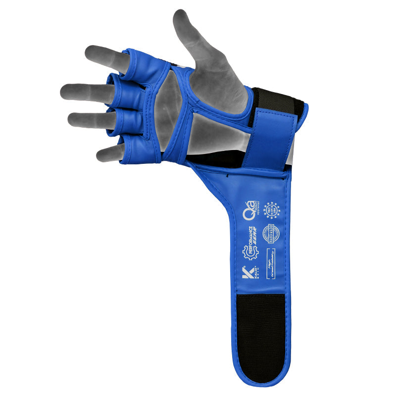 RDX T17 AURA MMA Grappling Training Gloves Gel Padded#color_blue