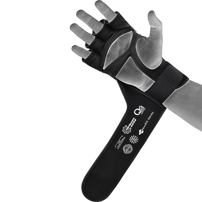 RDX T17 AURA MMA Grappling Training Gloves Gel Padded#color_golden
