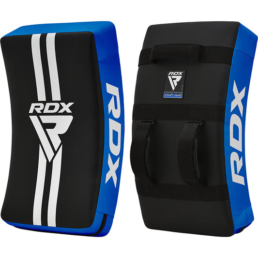 RDX T1 Curved Kick Shield with Nylon Handles #color_blue
