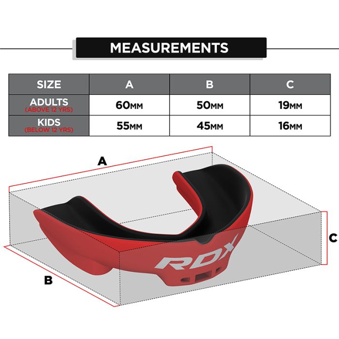 RDX 3w Mouth Guard#color_redblack