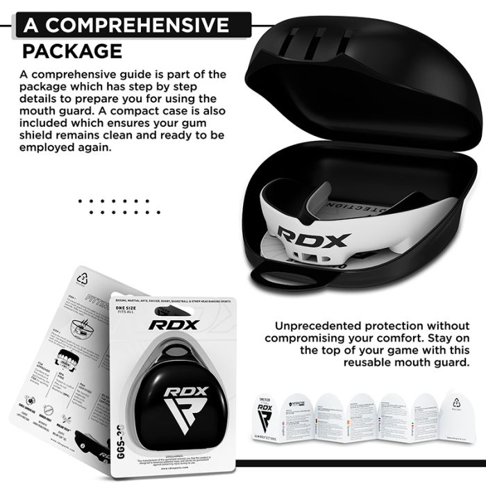 RDX 3w Mouth Guard#color_whiteblack