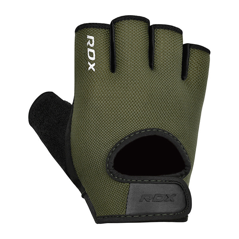GYM WEIGHT LIFTING GLOVES T1#color_army-green