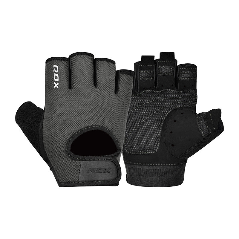 GYM WEIGHT LIFTING GLOVES T1#color_grey