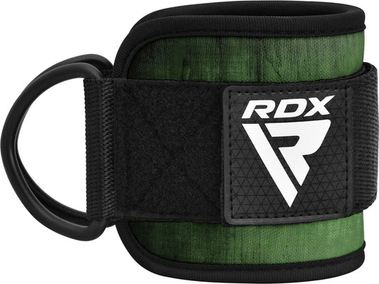 RDX A4 Ankle Straps For Gym Cable Machine#color_armygreen