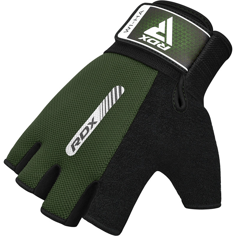 RDX W1 Gym Workout Gloves#color_green