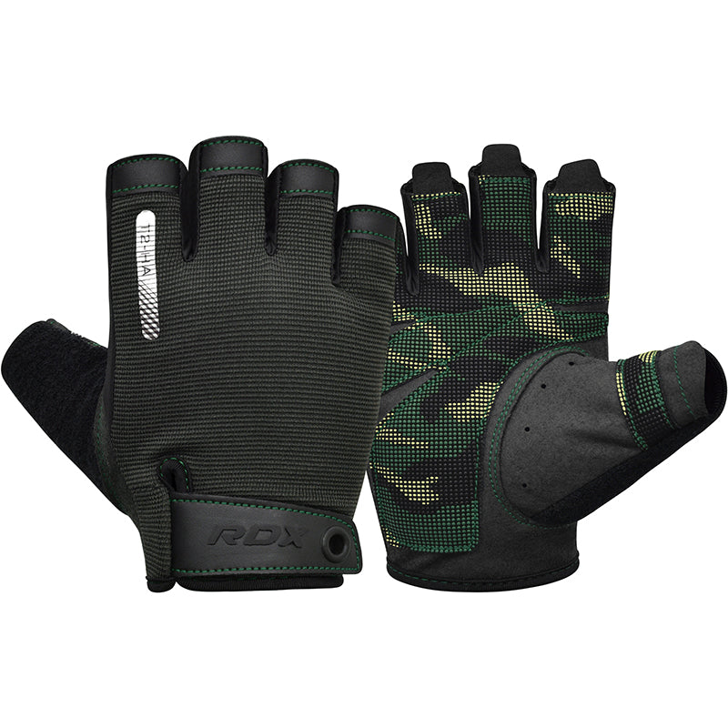 RDX T2 Weightlifting Gloves#color_army-green