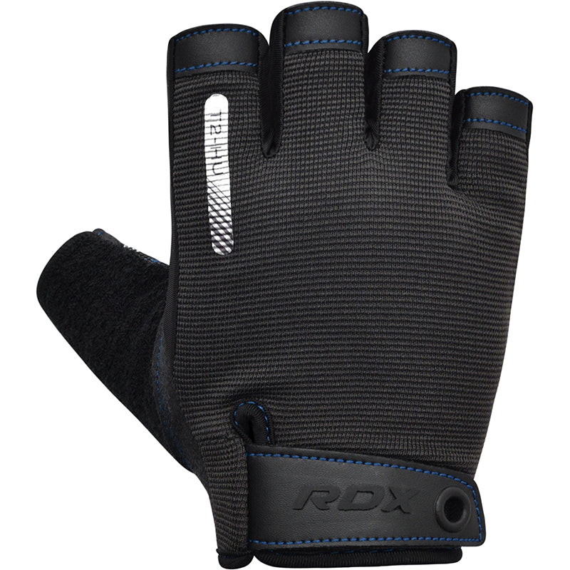 RDX T2 Weightlifting Gloves#color_blue