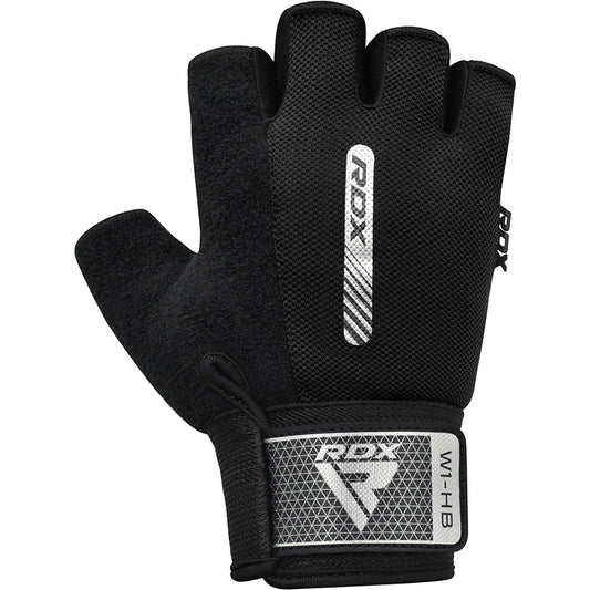 RDX W1 Gym Workout Gloves#color_black