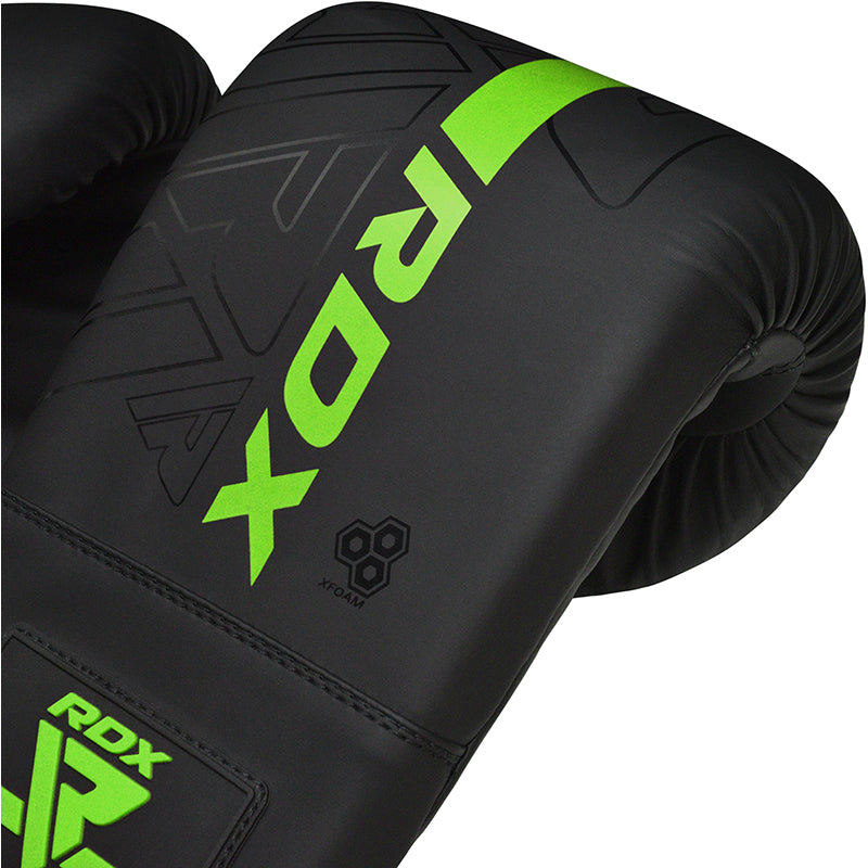 RDX F6 KARA Bag Gloves 4oz Black#color_green