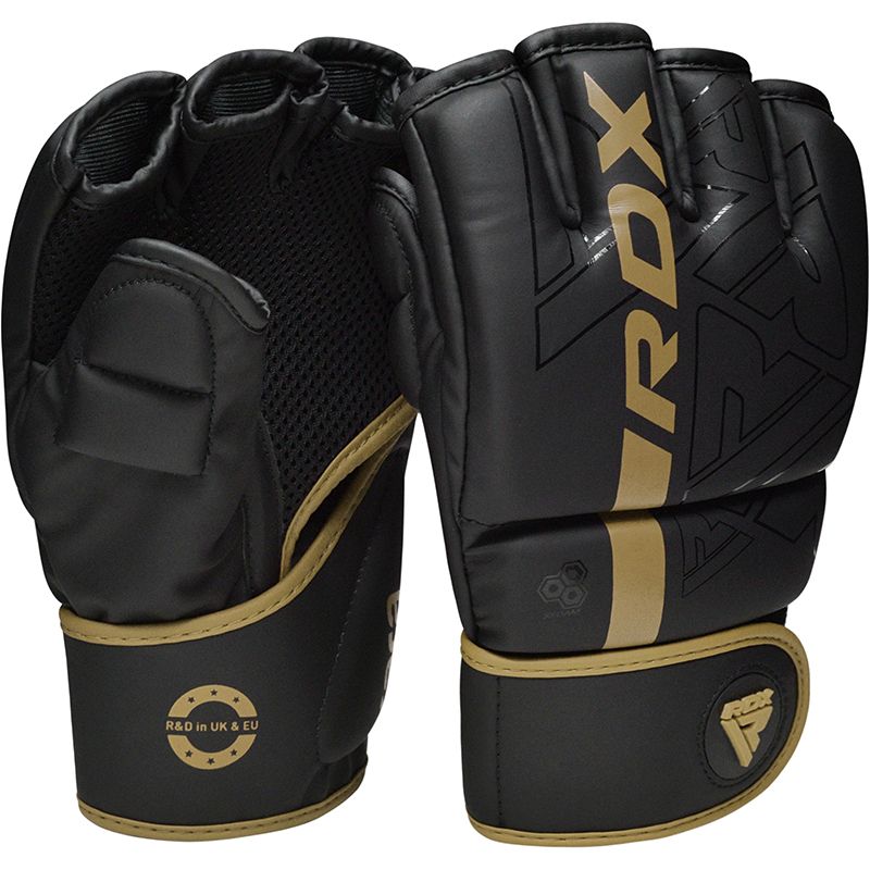 RDX F6 KARA MMA Grappling Gloves#color_golden