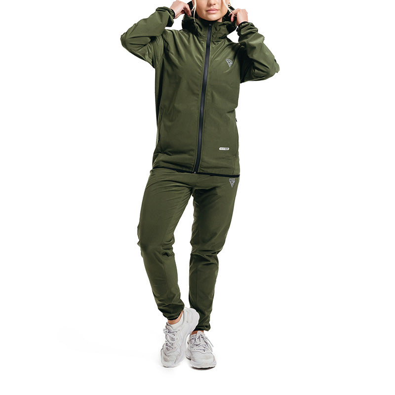 RDX H2 Weight women Loss Sauna Suit#color_army-green