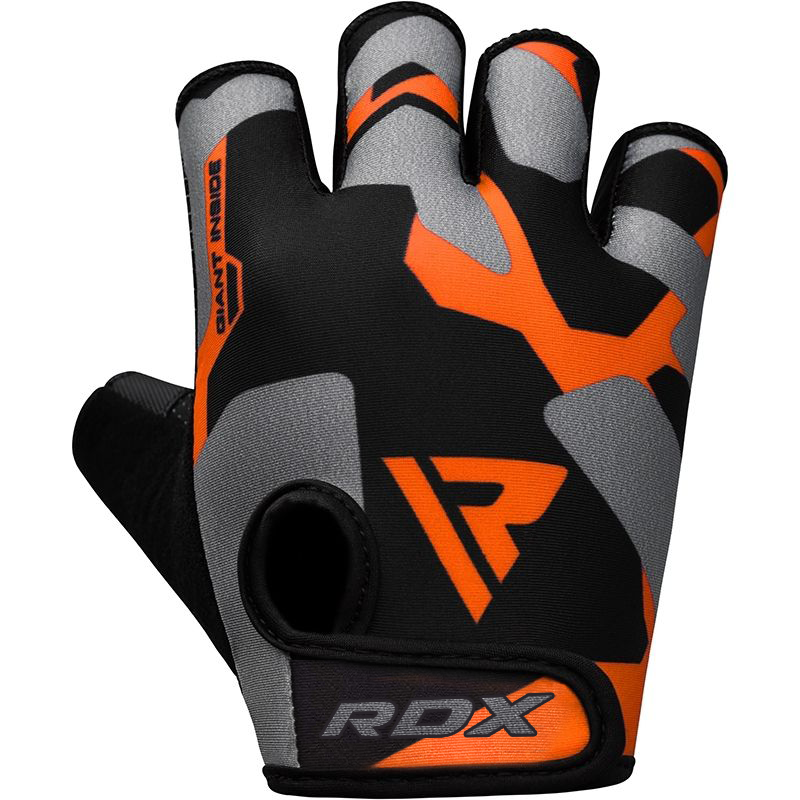 RDX F6 Fitness Gym Gloves#color_orange