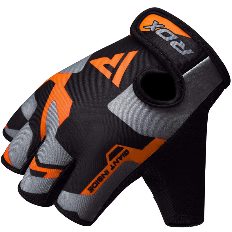 RDX F6 Fitness Gym Gloves#color_orange