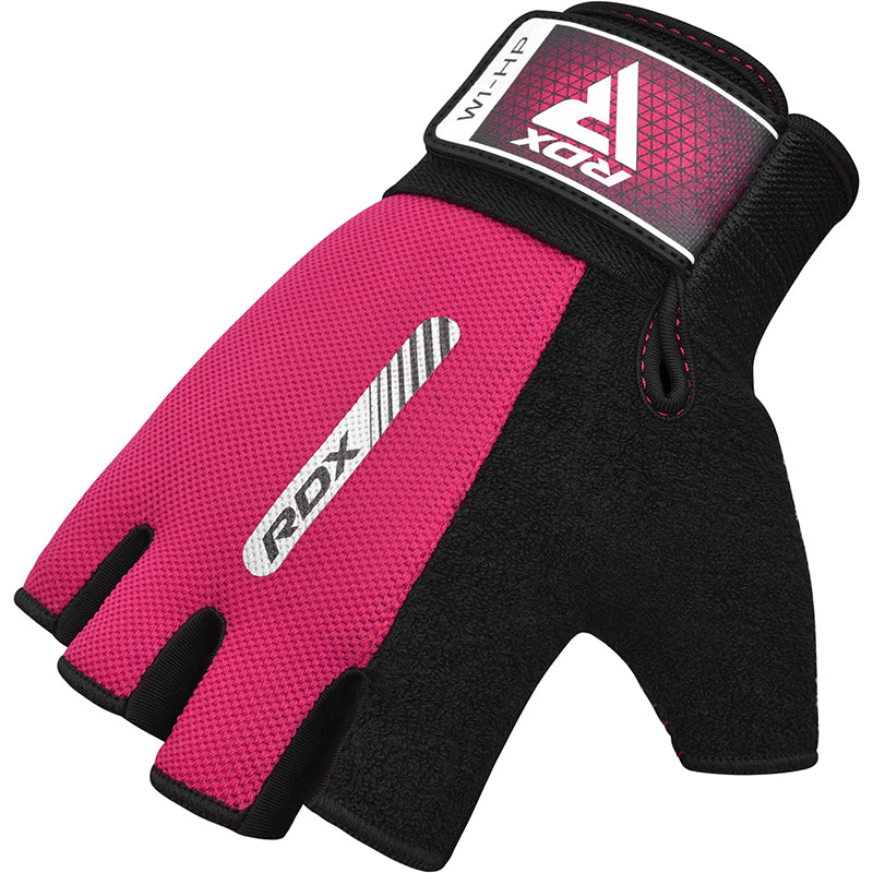 RDX W1 Gym Workout Gloves#color_pink