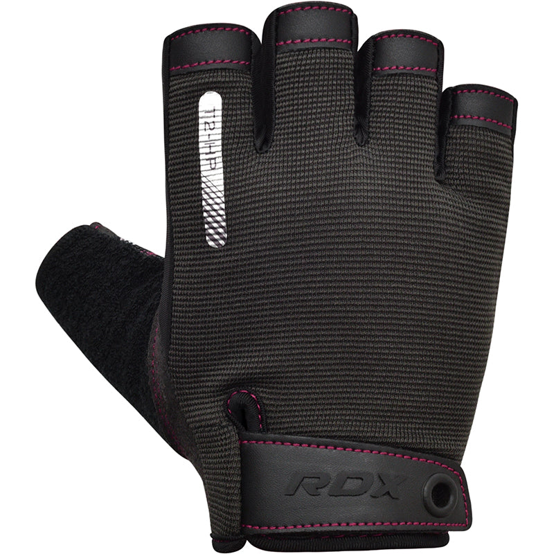 RDX T2 Weightlifting Gloves#color_pink