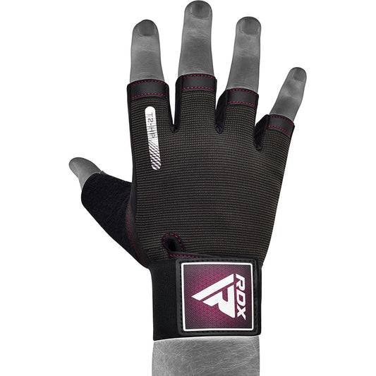 RDX T2 Weightlifting Gloves#color_pink