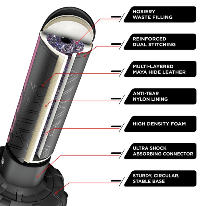 RDX F6 KARA 5-ft Free-standing Punching Bag#color_pink