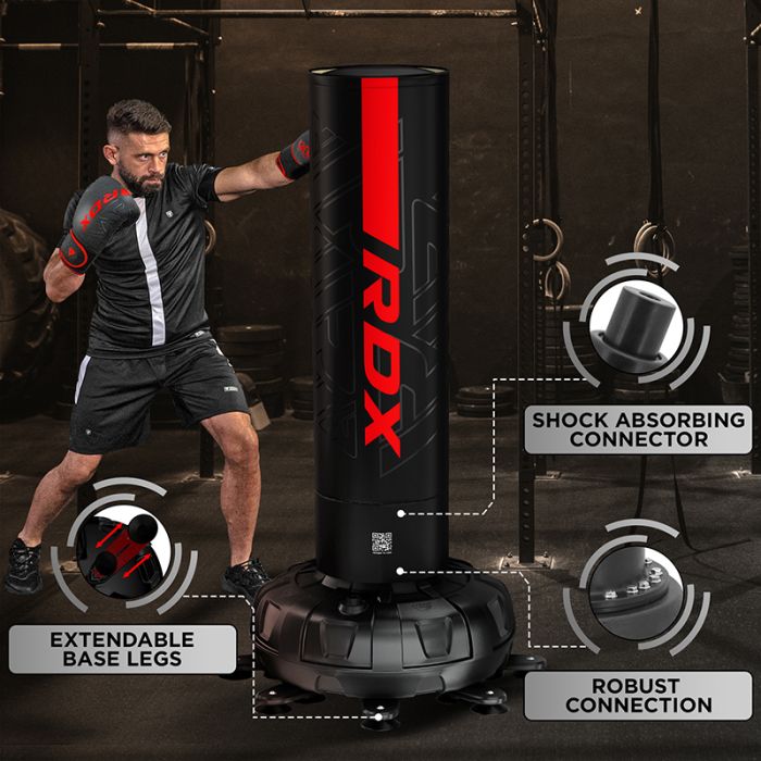 RDX F6 KARA 5-ft Free-standing Punching Bag#color_red