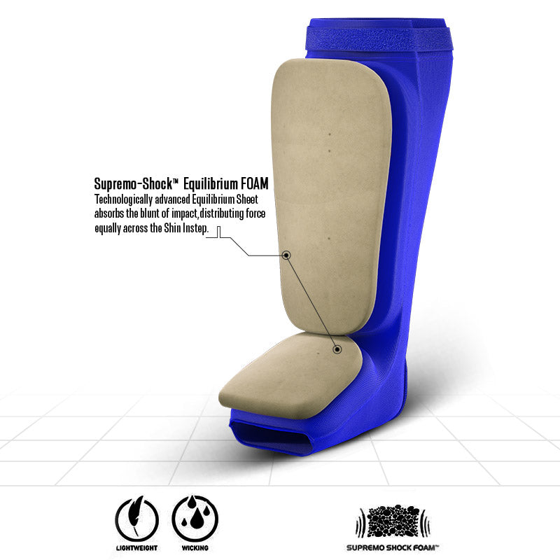 RDX SIB Shin Instep Guard OEKO-TEXÂ® Standard 100 certified#color_blue