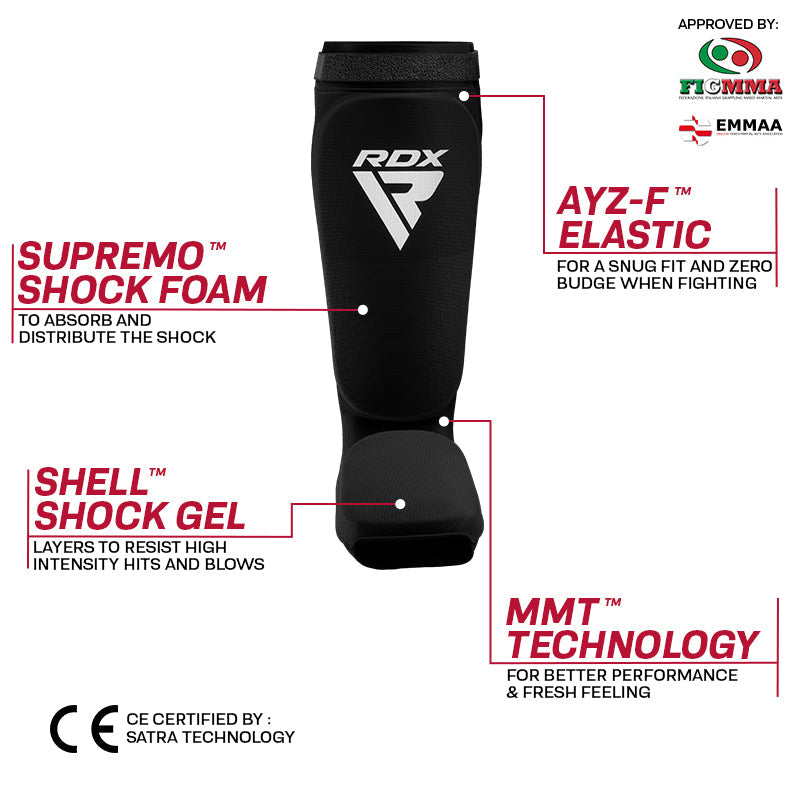 RDX SIB Shin Instep Guard OEKO-TEXÂ® Standard 100 certified#color_white