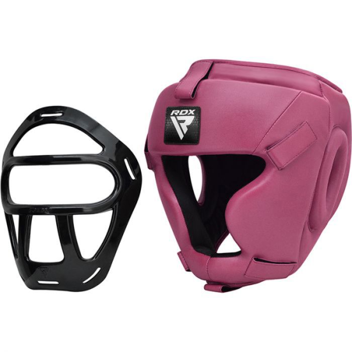 RDX T1F Head Guard with Removable Face Cage#color_pink