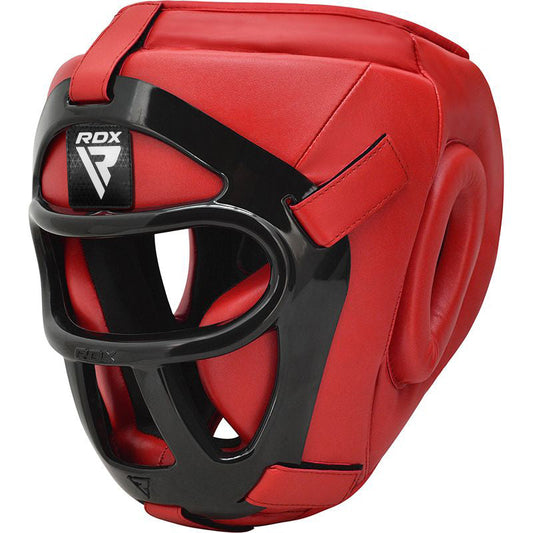 RDX T1F Head Guard with Removable Face Cage#color_red