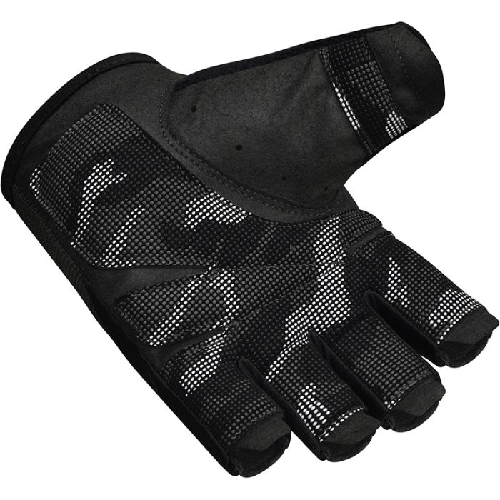RDX T2 Weightlifting Half Finger Gym Gloves#color_black