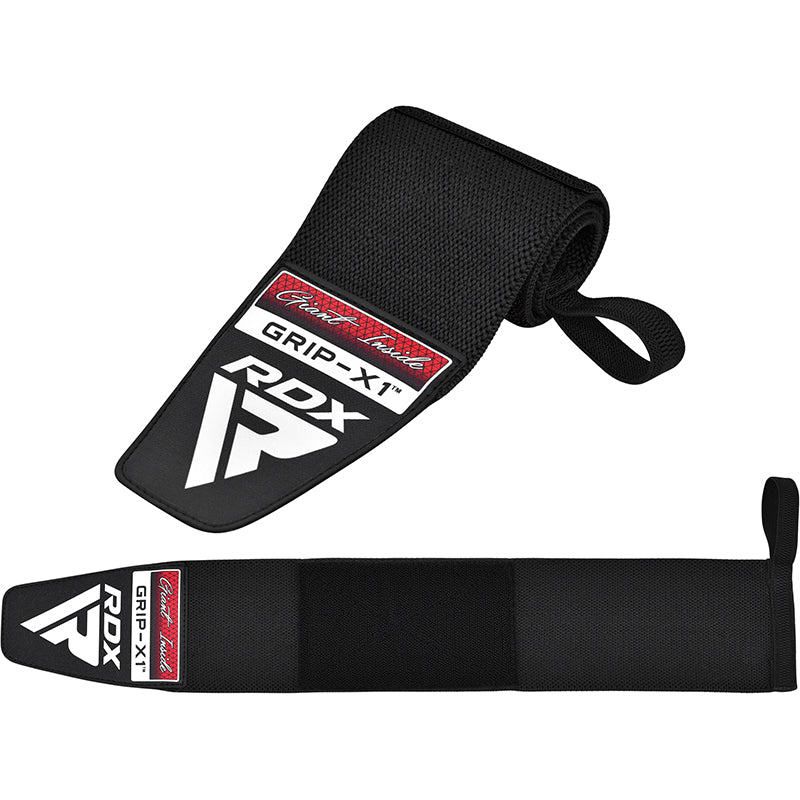 RDX W3 IPL USPA Approved Powerlifting Wrist Support Wraps with Thumb Loops OEKO-TEXÂ®Â Standard 100 certified#color_black