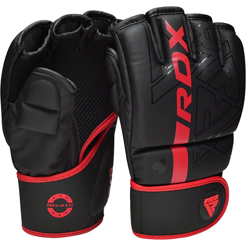 RDX F6 KARA MMA Grappling Gloves#color_red