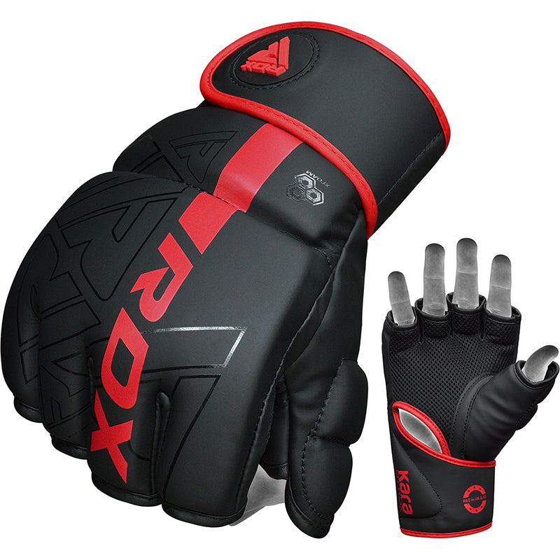 RDX F6 KARA MMA Grappling Gloves#color_red