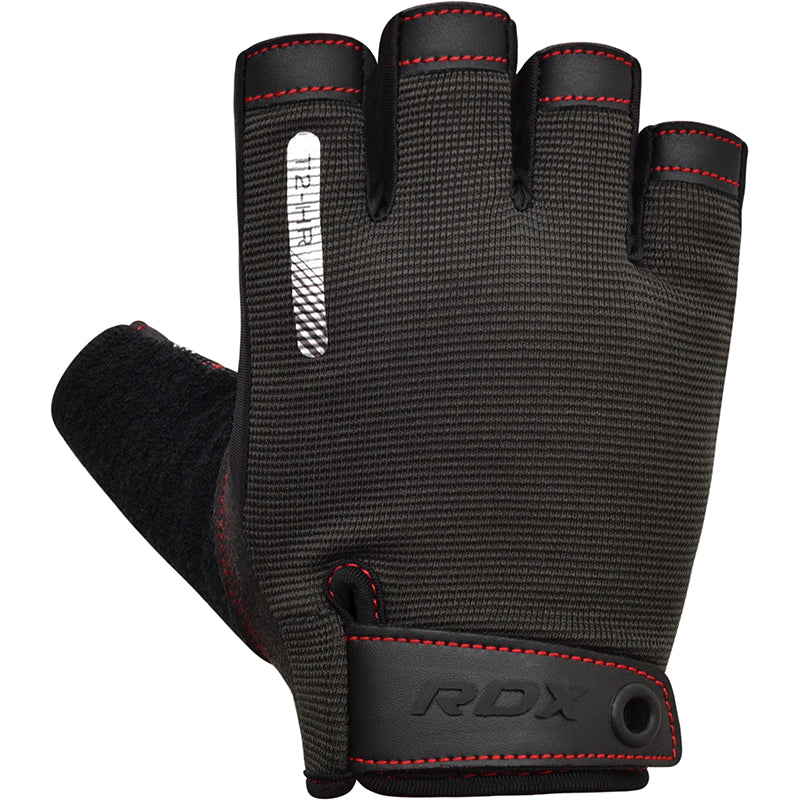 RDX T2 Weightlifting Gloves#color_red